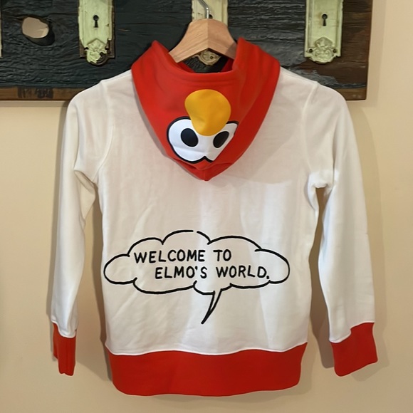 Universal Studios Japan Sesame Street Elmo Hoodie Sweater - Picture 9 of 14